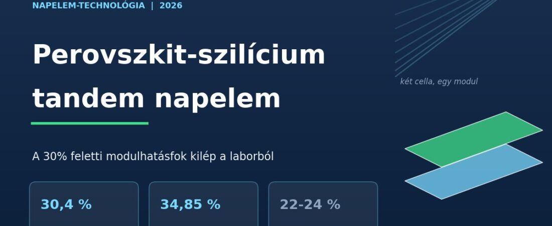 30% felett a napelem: a perovszkit-szilícium tandem kilép a laborból